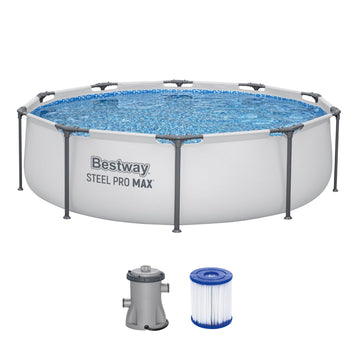 Bestway Steel Pro Max Frame Pool-Set, rund, mit Filterpumpe 305 x 76 cm