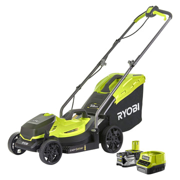 18V ONE+ Cordless Lawnmower and Grass Trimmer Twin Kit (1 x 4.0Ah)