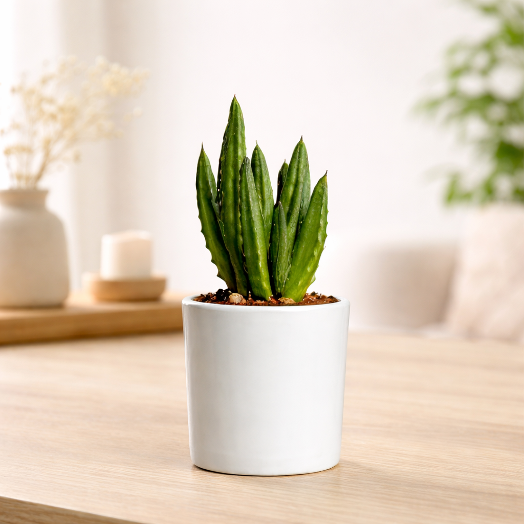 Cylinder snake plant, potted houseplant